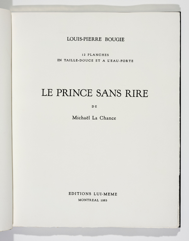 Le prince sans rire (1983)